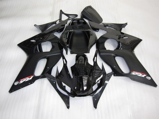 Black 1998-2002 Yamaha YZF R6 Motorcycle Fairings Black 1998-2002 Yamaha YZF R6 Motorcycle Fairings