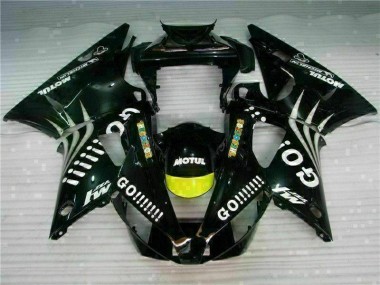 Black 2000-2001 Yamaha YZF R1 Motorcycle Fairings