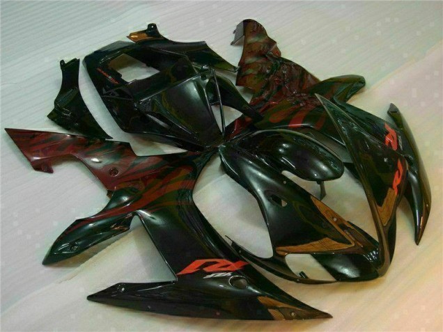 Black 2002-2003 Yamaha YZF R1 ABS Motorcycle Fairings Black 2002-2003 Yamaha YZF R1 ABS Motorcycle Fairings