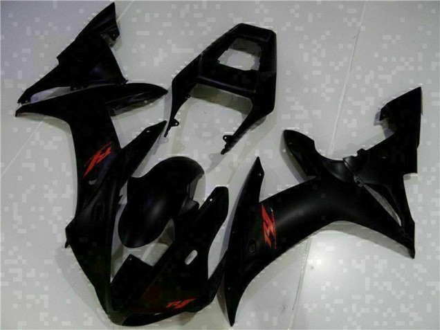 Black 2002-2003 Yamaha YZF R1 Aftermarket Motorcycle Fairing Black 2002-2003 Yamaha YZF R1 Aftermarket Motorcycle Fairing