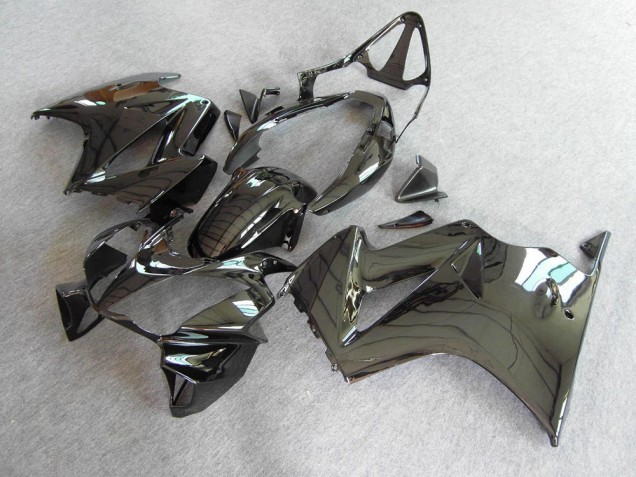 Black 2002-2013 Honda VFR800 Motorcycle Fairing Black 2002-2013 Honda VFR800 Motorcycle Fairing