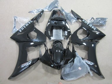 Black 2003-2005 Yamaha YZF R6 Motorcycle Fairing