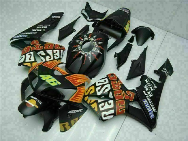 Black 2005-2006 Honda CBR600RR ABS Motorcycle Fairings Black 2005-2006 Honda CBR600RR ABS Motorcycle Fairings