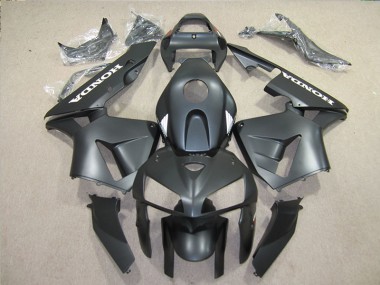 Black 2005-2006 Honda CBR600RR Aftermarket Motorcycle Fairings