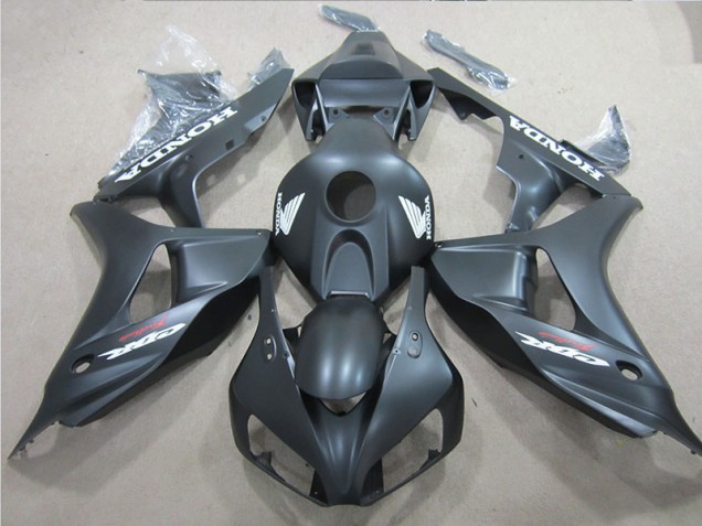 Black 2006-2007 Honda CBR1000RR Motorcycle Fairing Black 2006-2007 Honda CBR1000RR Motorcycle Fairing