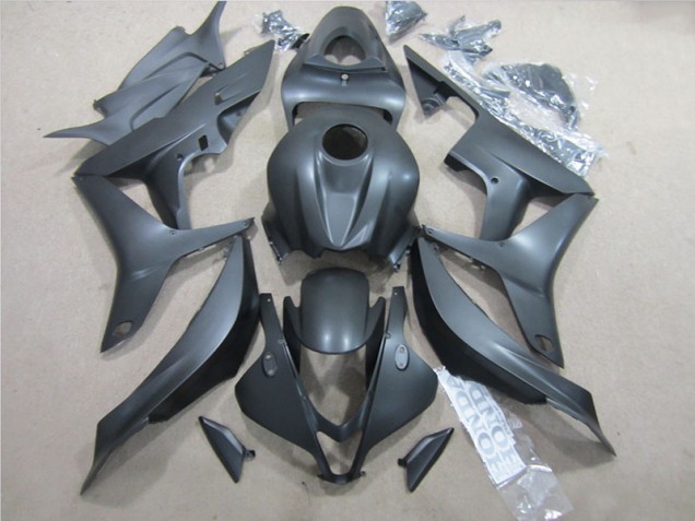 Black 2007-2008 Honda CBR600RR Aftermarket Motorcycle Fairings Black 2007-2008 Honda CBR600RR Aftermarket Motorcycle Fairings