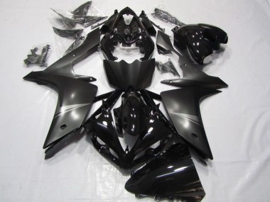 Black 2007-2008 Yamaha YZF R1 Motorcycle Fairing
