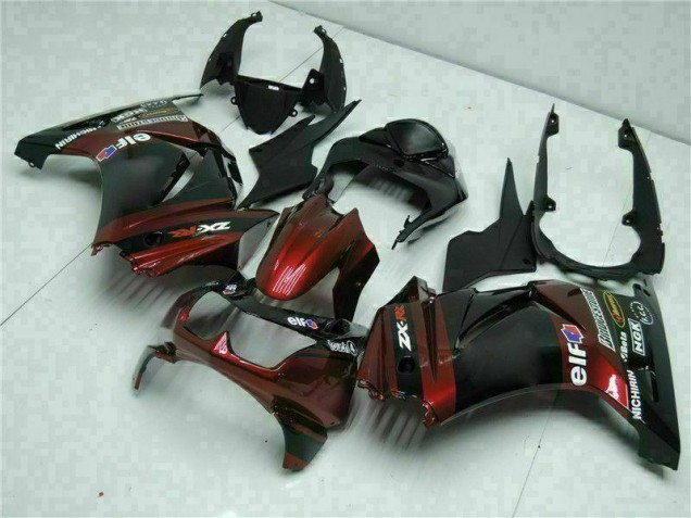 Black 2008-2012 Kawasaki EX250 Motorcycle Fairing Kits & Plastic Black 2008-2012 Kawasaki EX250 Motorcycle Fairing Kits & Plastic
