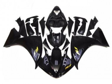 Black 2009-2011 Yamaha YZF R1 Motorcycle Fairings