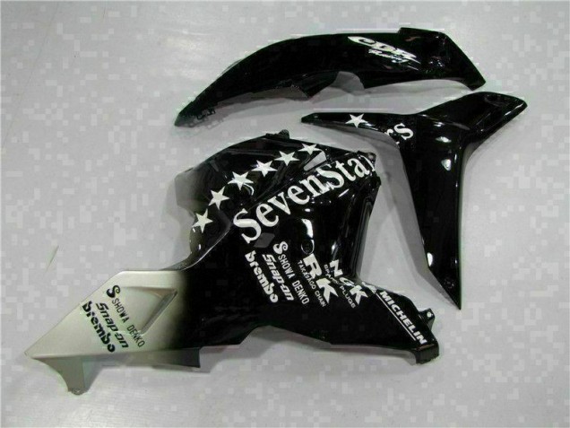 Black 2009-2012 Honda CBR600RR Motorcycle Fairing Black 2009-2012 Honda CBR600RR Motorcycle Fairing