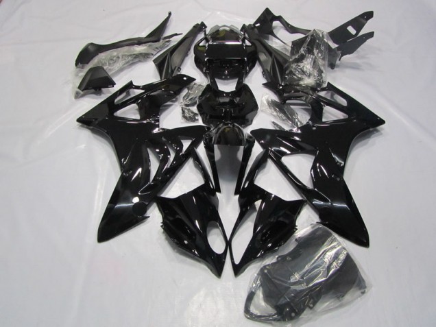 Black 2009-2014 BMW S1000RR Motorcycle Fairing Black 2009-2014 BMW S1000RR Motorcycle Fairing