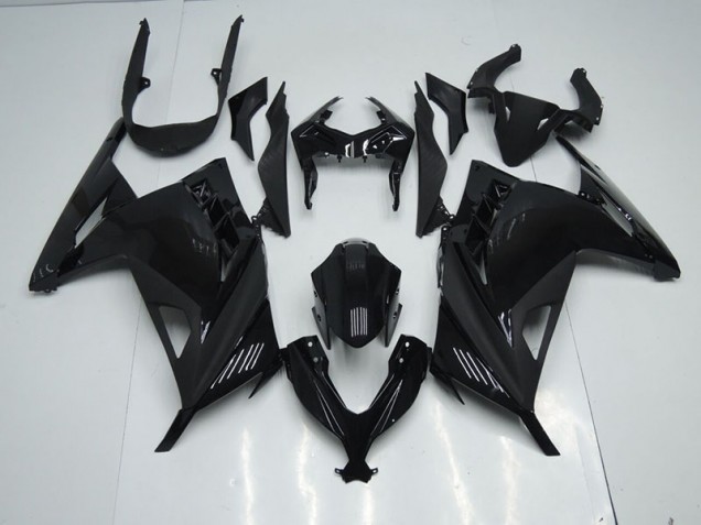 Black 2013-2016 Kawasaki ZX300R Motorcycle Fairing Black 2013-2016 Kawasaki ZX300R Motorcycle Fairing