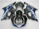 Black Blue 2003-2004 Suzuki GSXR 1000 Motorcycle Fairings