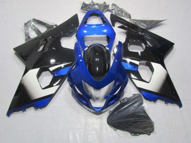 Black Blue 2004-2005 Suzuki GSXR 600 Motorcycle Fairings