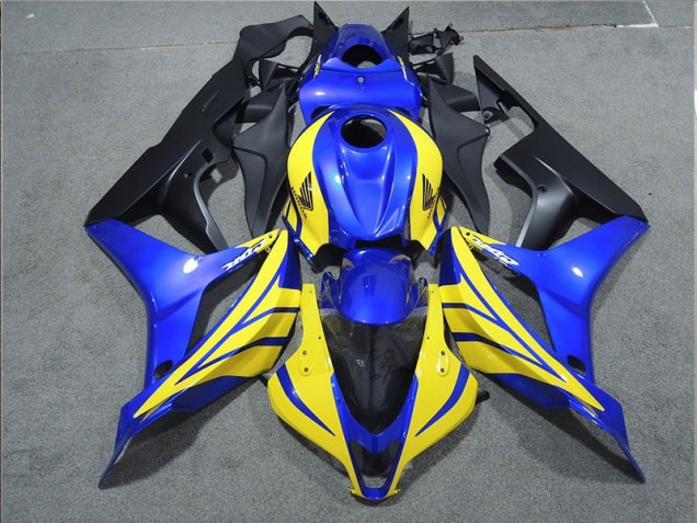 Black Blue Yellow 2007-2008 Honda CBR600RR Motorcycle Fairings Black Blue Yellow 2007-2008 Honda CBR600RR Motorcycle Fairings