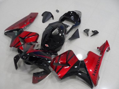 Black Candy Red 2003-2004 Honda CBR600RR Motorcycle Fairings