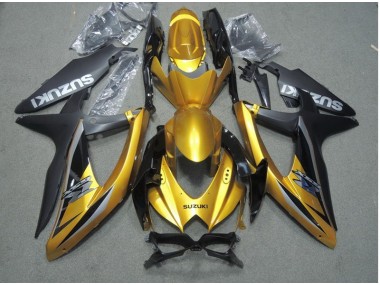 Black Gold 2008-2010 Suzuki GSXR 600 Motorcycle Fairings