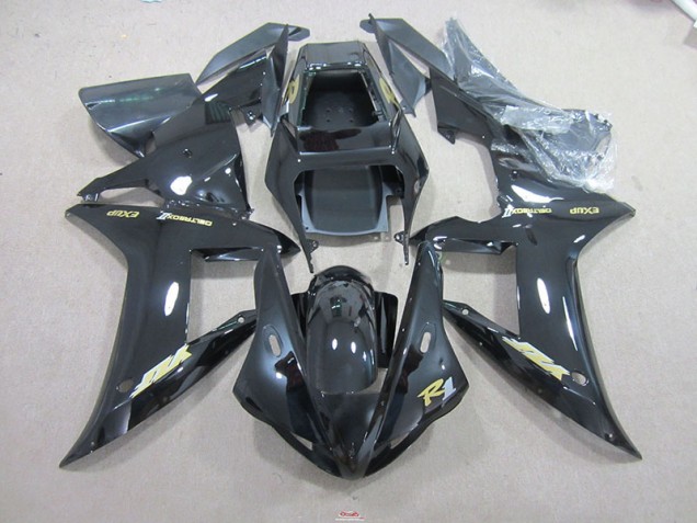 Black Gold Decal 2002-2003 Yamaha YZF R1 Motorcycle Fairings Black Gold Decal 2002-2003 Yamaha YZF R1 Motorcycle Fairings
