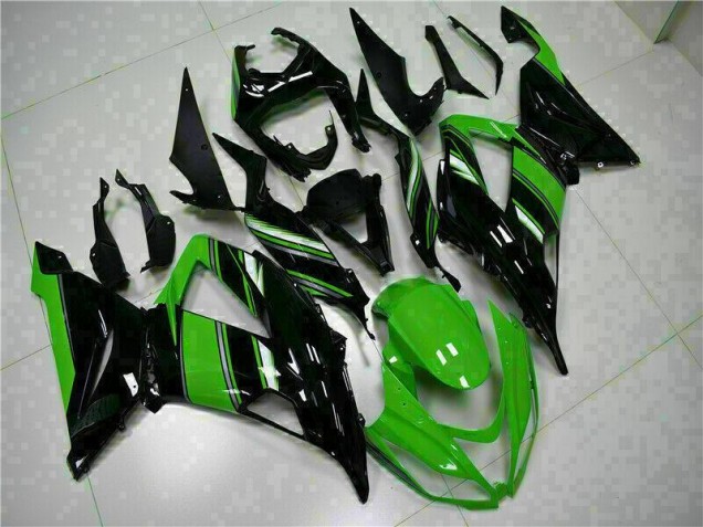 Black Green 2013-2018 Kawasaki ZX6R Motorcycle Fairings Black Green 2013-2018 Kawasaki ZX6R Motorcycle Fairings
