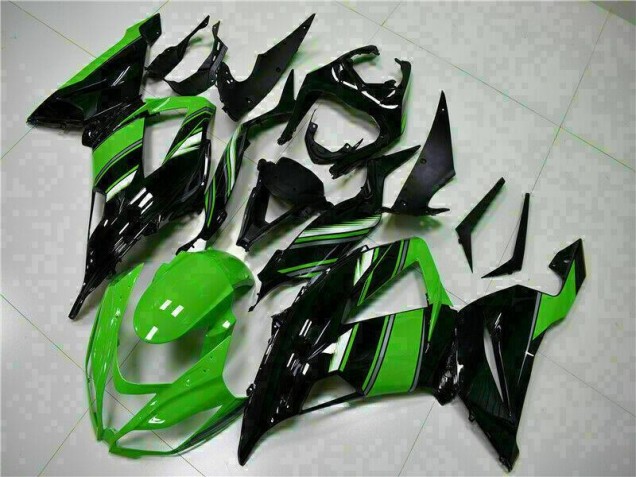 Black Green 2013-2018 Kawasaki ZX6R Motorcycle Fairings Black Green 2013-2018 Kawasaki ZX6R Motorcycle Fairings