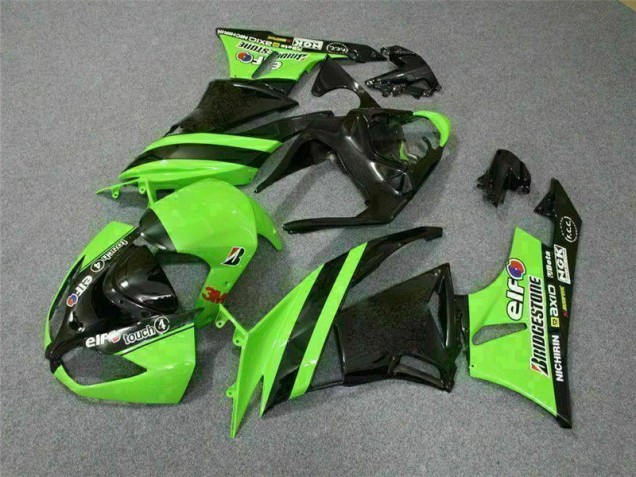 Black Green 3M Touch4 2009-2012 Kawasaki ZX6R Motorcycle Fairings Black Green 3M Touch4 2009-2012 Kawasaki ZX6R Motorcycle Fairings