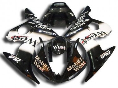 Black Mobil West 2003-2005 Yamaha YZF R6 Motorcycle Fairings