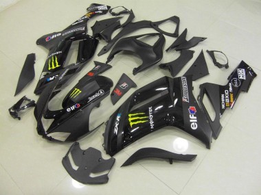 Black Monster 2007-2008 Kawasaki ZX6R Motorcycle Fairings