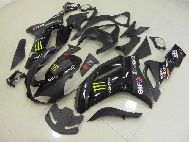 Black Monster 2007-2008 Kawasaki ZX6R Motorcycle Fairings Black Monster 2007-2008 Kawasaki ZX6R Motorcycle Fairings