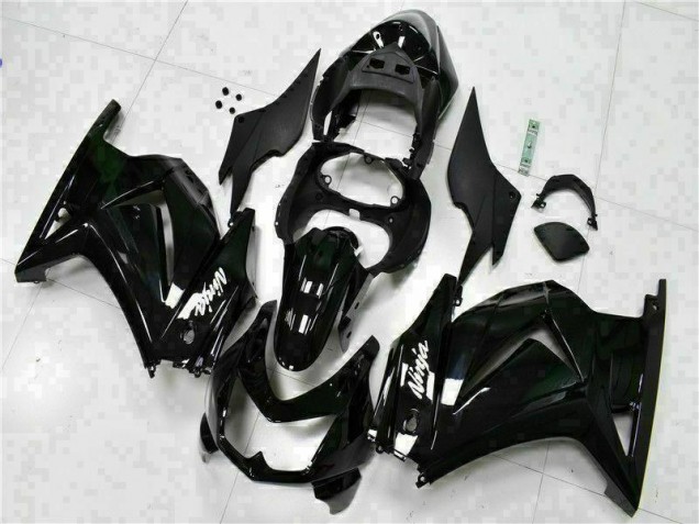 Black Ninja 2008-2012 Kawasaki EX250 Motorcycle Fairings Black Ninja 2008-2012 Kawasaki EX250 Motorcycle Fairings