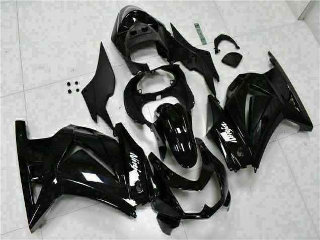 Black Ninja 2008-2012 Kawasaki EX250 Motorcycle Fairings Black Ninja 2008-2012 Kawasaki EX250 Motorcycle Fairings
