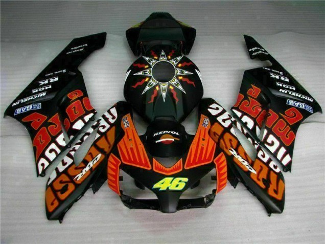 Black Orange 2004-2005 Honda CBR1000RR Motorcycle Fairings Black Orange 2004-2005 Honda CBR1000RR Motorcycle Fairings