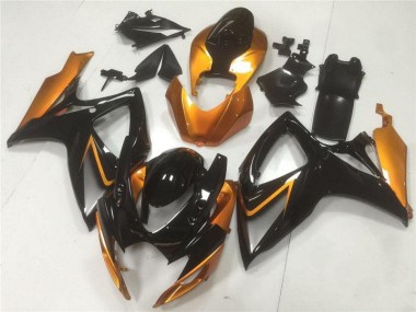 Black Orange 2006-2007 Suzuki GSXR 600/750 Motorcycle Fairing