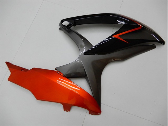 Black Orange Grey 2008-2010 Suzuki GSXR 600/750 Motorcycle Fairings Black Orange Grey 2008-2010 Suzuki GSXR 600/750 Motorcycle Fairings