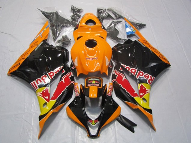 Black Orange Red Bull 2009-2012 Honda CBR600RR Motorcycle Fairings Black Orange Red Bull 2009-2012 Honda CBR600RR Motorcycle Fairings
