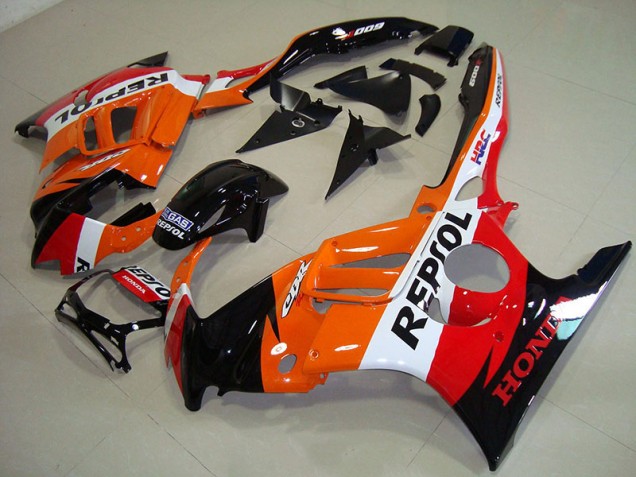 Black Orange Repsol 1995-1998 Honda CBR600 F3 Motorcycle Fairing