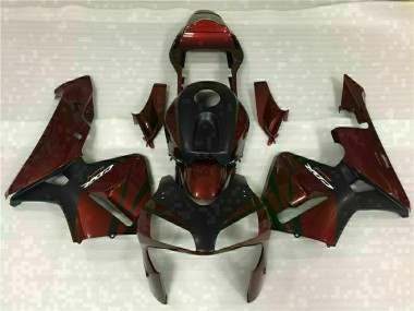 Black Red 2003-2004 Honda CBR600RR Motorcycle Fairings