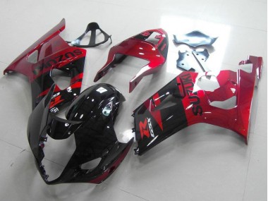Black Red 2003-2004 Suzuki GSXR 1000 Motorcycle Fairing