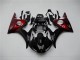 Black Red 2003-2005 Yamaha YZF R6 Motorcycle Fairings
