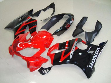 Black Red 2004-2007 Honda CBR600 F4i Motorcycle Fairing