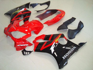 Black Red 2004-2007 Honda CBR600 F4i Motorcycle Fairings