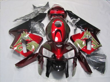 Black Red 2005-2006 Honda CBR600RR Motorcycle Fairing Kits