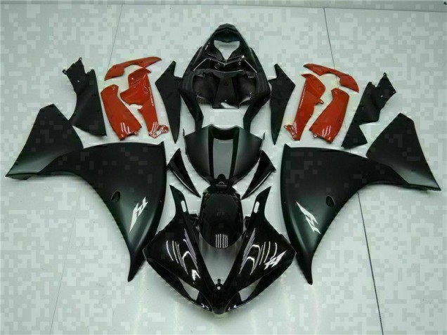 Black Red 2009-2011 Yamaha YZF R1 Motorcycle Fairings