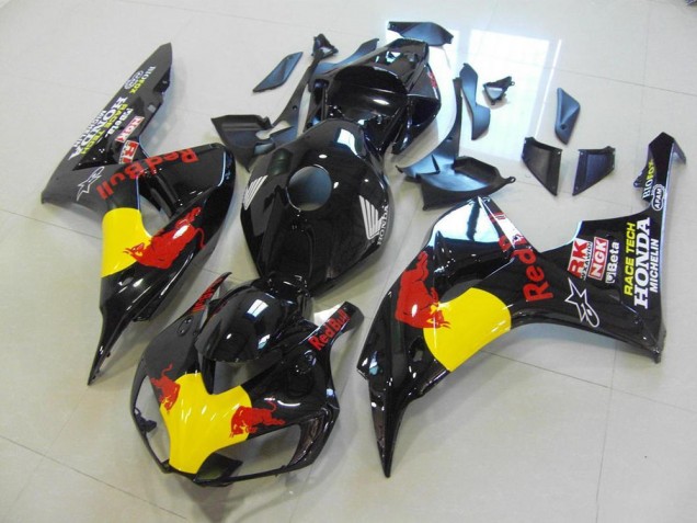Black Red Bull 2006-2007 Honda CBR1000RR Motorcycle Fairings Black Red Bull 2006-2007 Honda CBR1000RR Motorcycle Fairings