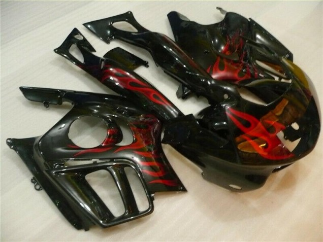 Black Red Flame 1995-1998 Honda CBR600 F3 Motorcycle Fairing