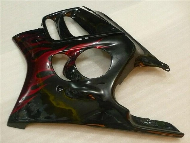 Black Red Flame 1995-1998 Honda CBR600 F3 Motorcycle Fairing