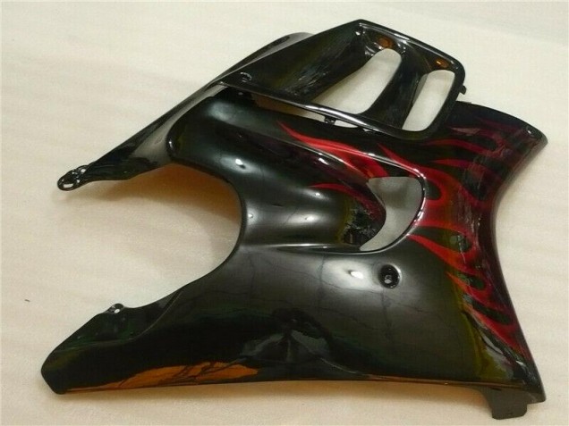 Black Red Flame 1995-1998 Honda CBR600 F3 Motorcycle Fairing