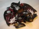 Black Red Flame 1996-2007 Suzuki GSXR 1300 Hayabusa Motorcycle Fairings Black Red Flame 1996-2007 Suzuki GSXR 1300 Hayabusa Motorcycle Fairings