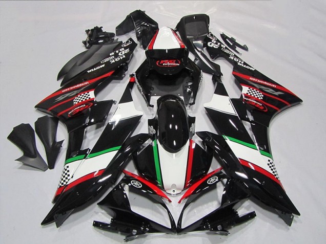 Black Red Green 2006-2007 Yamaha YZF R6 Motorcycle Fairings Black Red Green 2006-2007 Yamaha YZF R6 Motorcycle Fairings