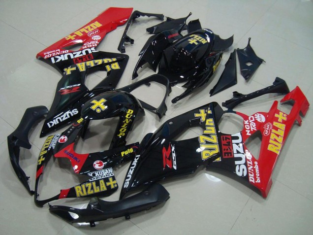 Black Red Rizla 2005-2006 Suzuki GSXR 1000 Motorcycle Fairings Black Red Rizla 2005-2006 Suzuki GSXR 1000 Motorcycle Fairings