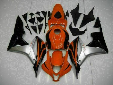 Black Red Silver 2007-2008 Honda CBR600RR Motorcycle Fairings